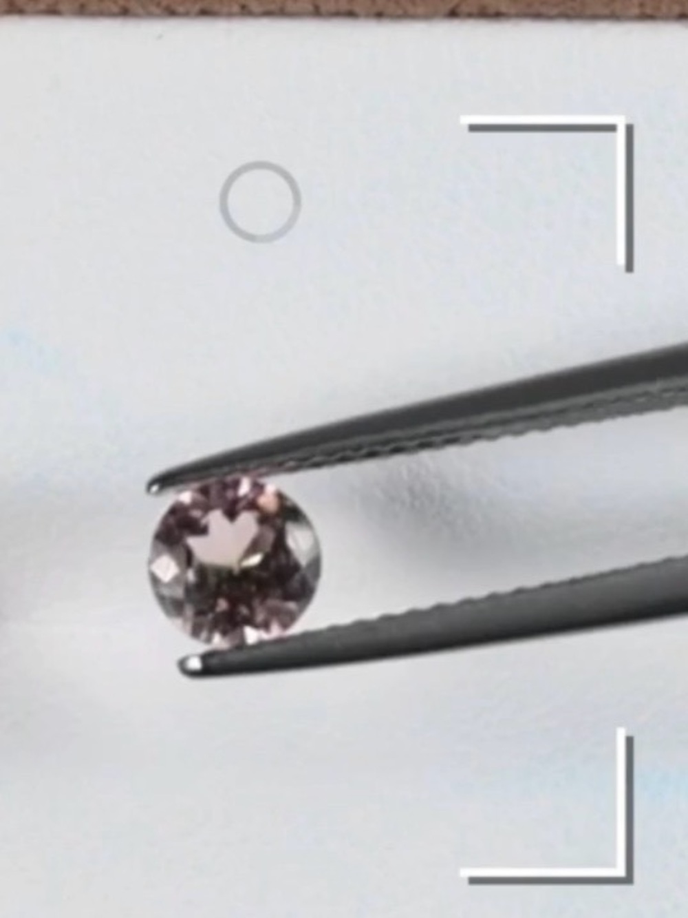 Sweet Pink Tourmaline 0.67 Round Cut ( 5 x 5 mm ) Loose Gemstone ( Unheated )